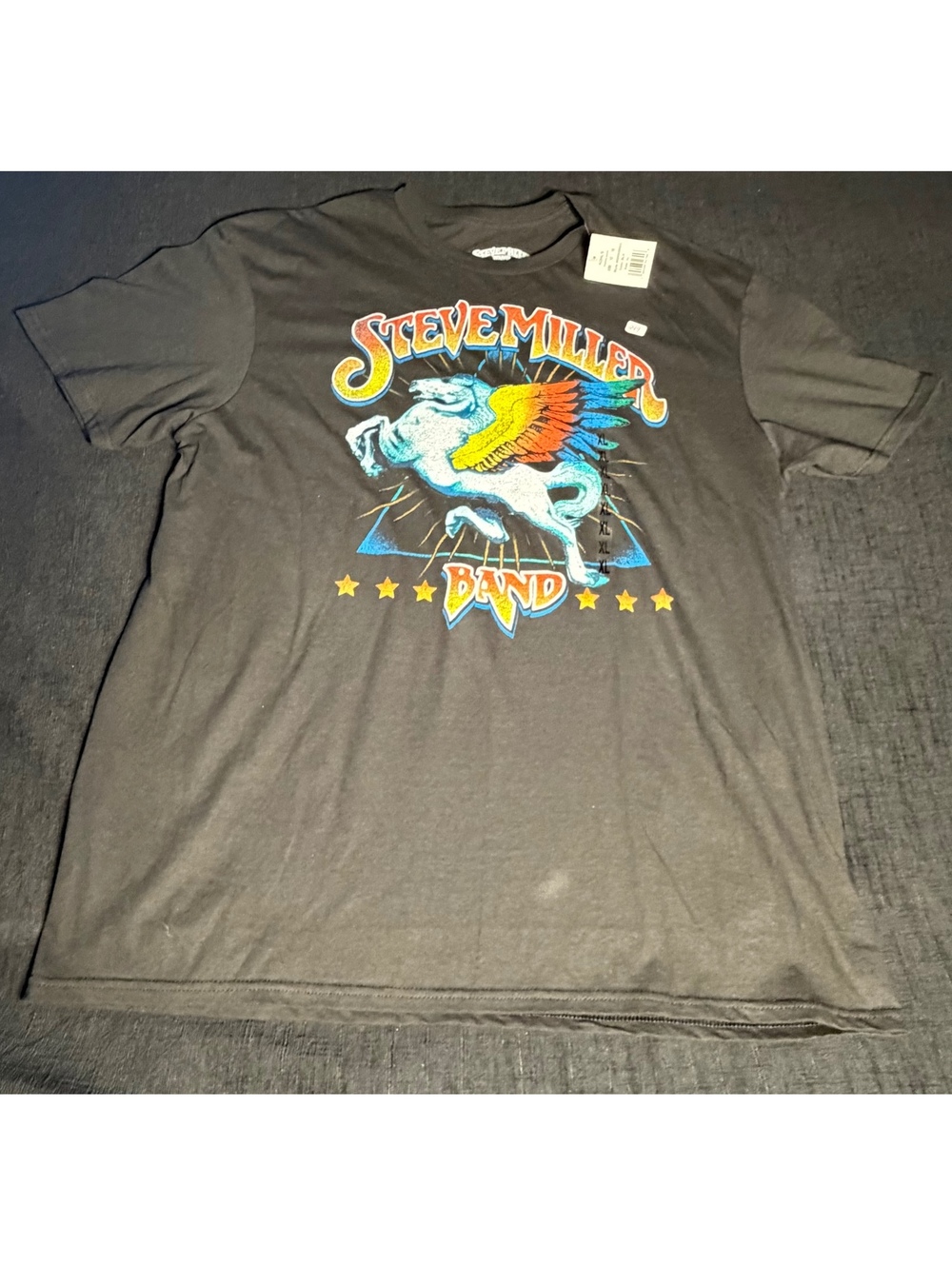 Steve Miller Band Graphic T-Shirt Black XL New with Tags